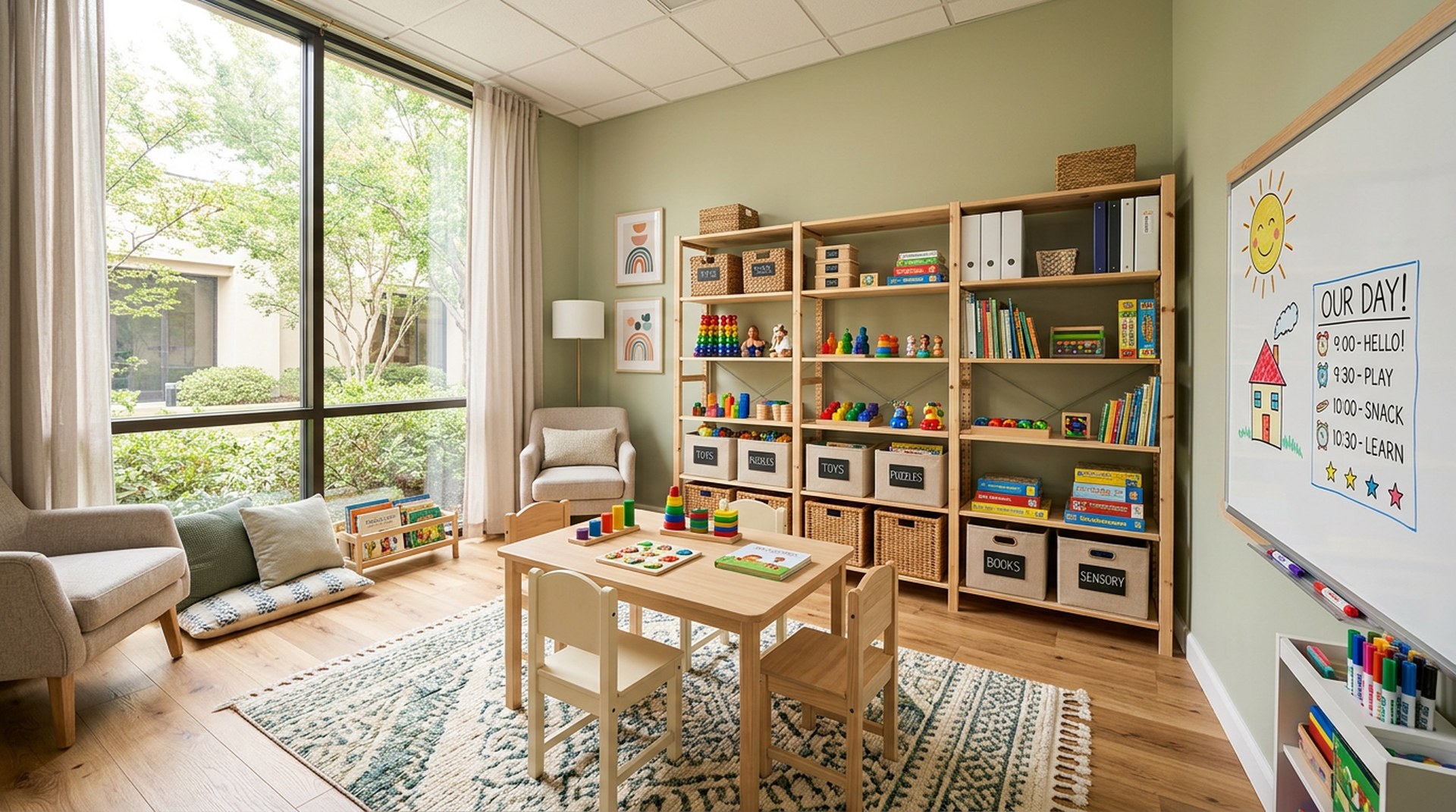 ABA therapy clinic room at Jigsaw Developmental Services Biltmore center, Phoenix AZ